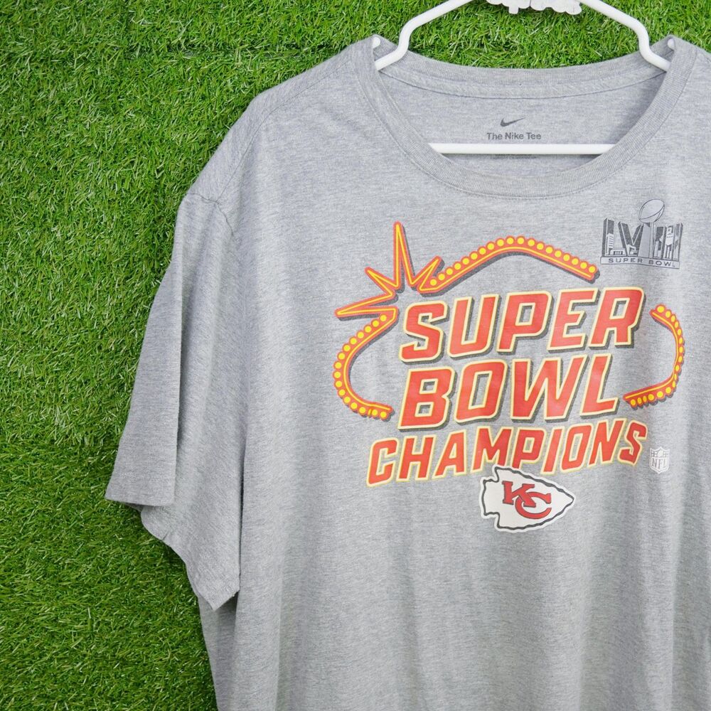 Nike Kansas City Chiefs Super Bowl LVIII Champions T-Shirt - Men's Size 3XL
